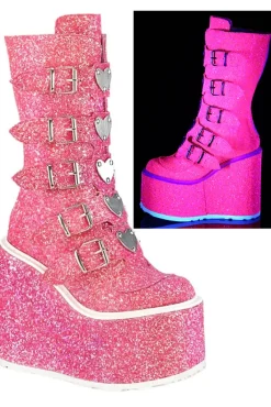 DemoniaCult SWING 230G Boots Pink