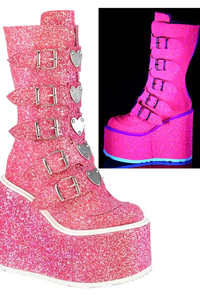DemoniaCult SWING 230G Boots Pink