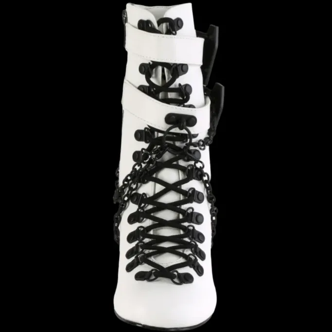 DemoniaCult VIVIKA 128 White Boots