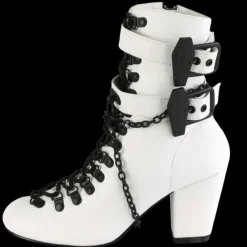 DemoniaCult VIVIKA 128 White Boots