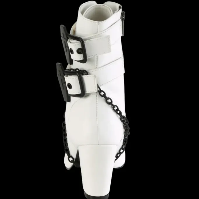 DemoniaCult VIVIKA 128 White Boots