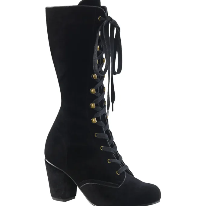DemoniaCult VIVIKA-205 Boots Velvet UK3,4,5