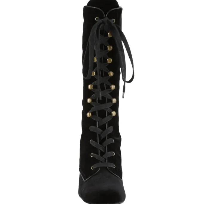 DemoniaCult VIVIKA-205 Boots Velvet UK3,4,5