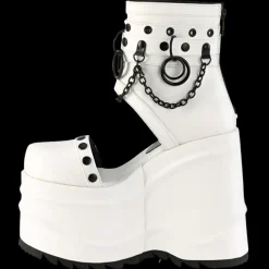 DemoniaCult WAVE 22 White Boots