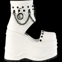 DemoniaCult WAVE 22 White Boots