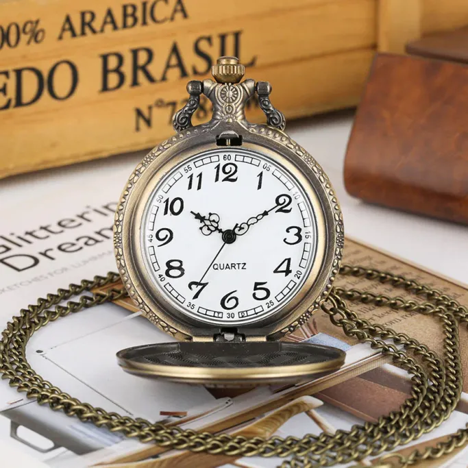 Pocketwatches Dinosaur Steampunk Pocket Watch on Necklace Chain