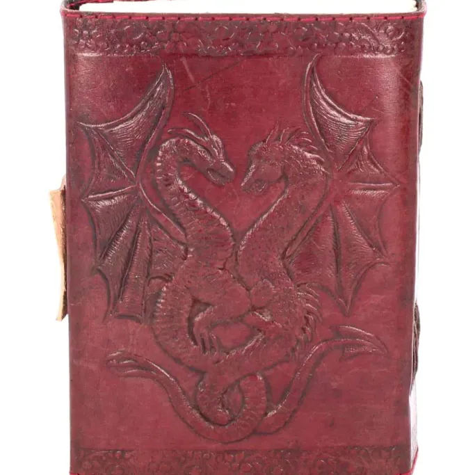 Nemesis Now Double Dragon Leather Embossed Journal and Lock