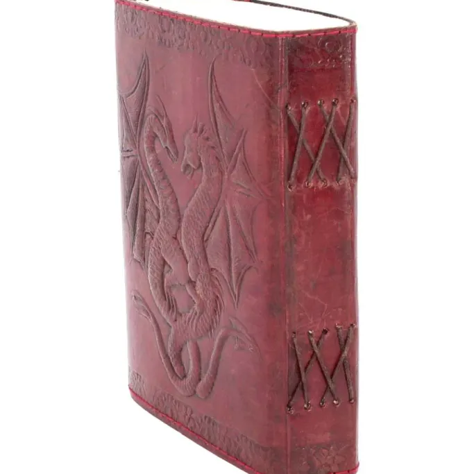 Nemesis Now Double Dragon Leather Embossed Journal and Lock