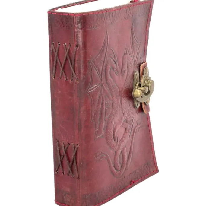 Nemesis Now Double Dragon Leather Embossed Journal and Lock