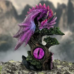 Nemesis Now Draconic Seer Purple Dragon Eye Figurine