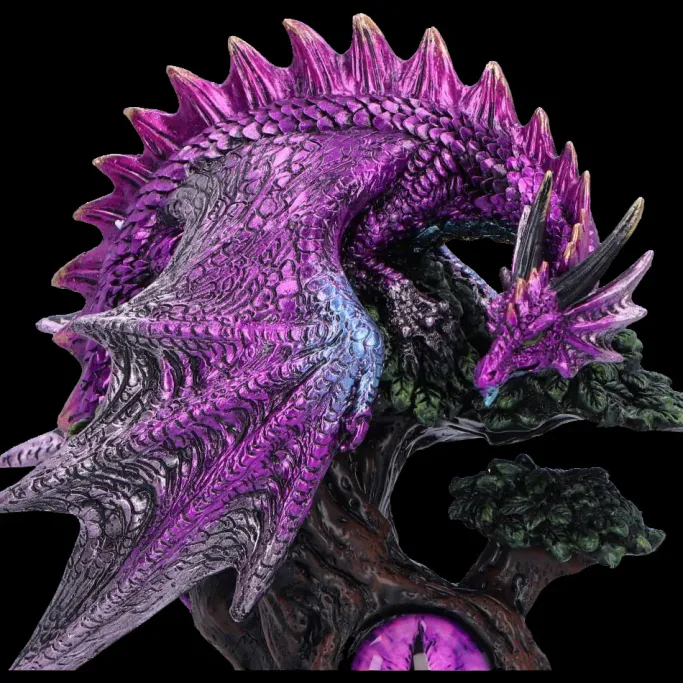 Nemesis Now Draconic Seer Purple Dragon Eye Figurine