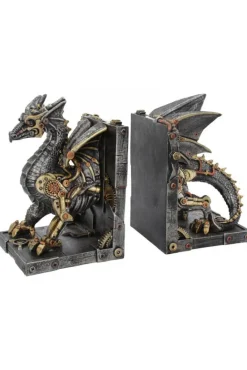 Nemesis Now Dracus Machina Bookends Steampunk Dragon 27cm