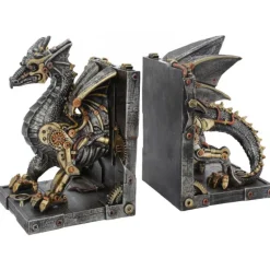 Nemesis Now Dracus Machina Bookends Steampunk Dragon 27cm