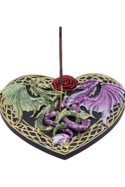 Nemesis Now Dragon Love Heart Incense Burner
