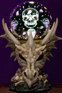 Puckator Dragon Skull LED Metallic Orb