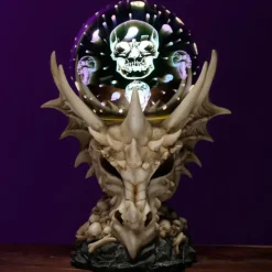 Puckator Dragon Skull LED Metallic Orb