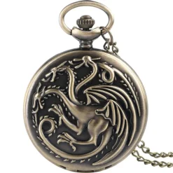 Pocketwatches Dragon Steampunk Pocket Watch on Necklace Chain