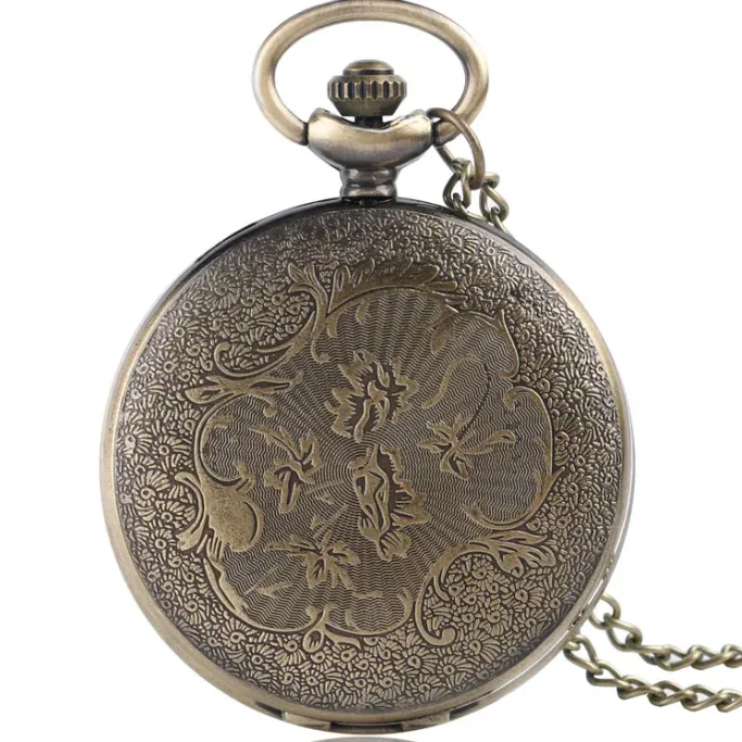 Pocketwatches Dragon Steampunk Pocket Watch on Necklace Chain