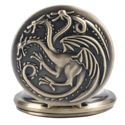 Pocketwatches Dragon Steampunk Pocket Watch on Necklace Chain