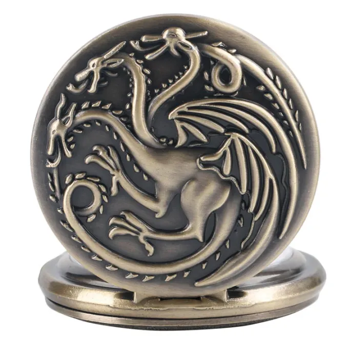 Pocketwatches Dragon Steampunk Pocket Watch on Necklace Chain