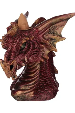 Puckator Dragons Head Backflow Incense Burner Red
