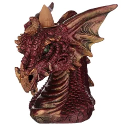 Puckator Dragons Head Backflow Incense Burner Red