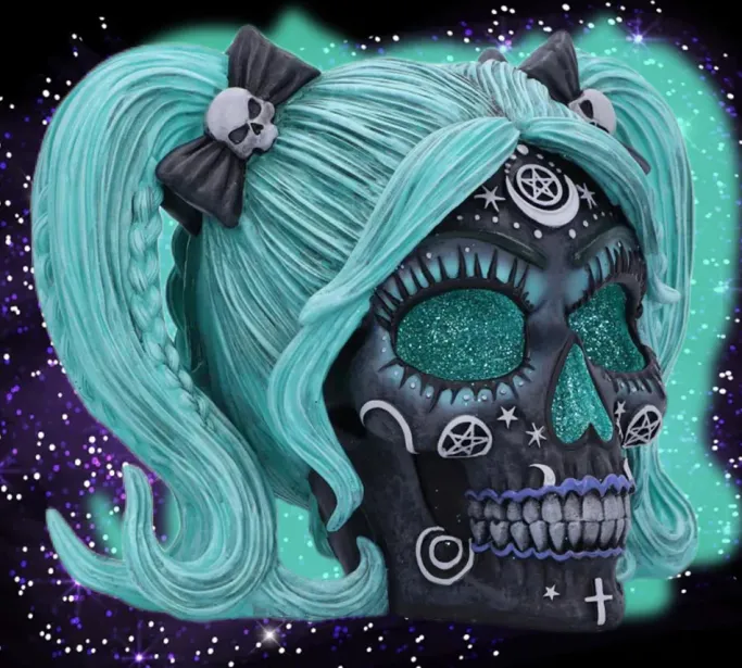Nemesis Now Drop Dead Gorgeous Cute and Cosmic Skull