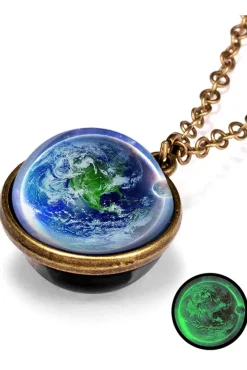 Gothic and Steampunk Jewellery Earth Sphere Pendant