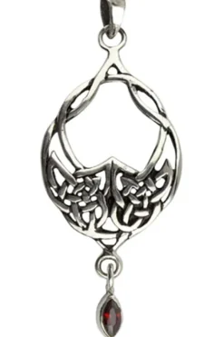 Echt etNox 925 Silver Celtic Knot Zirconia Pendant