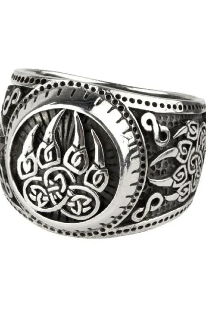 Echt etNox Bears Paw Ring Sterling Silver