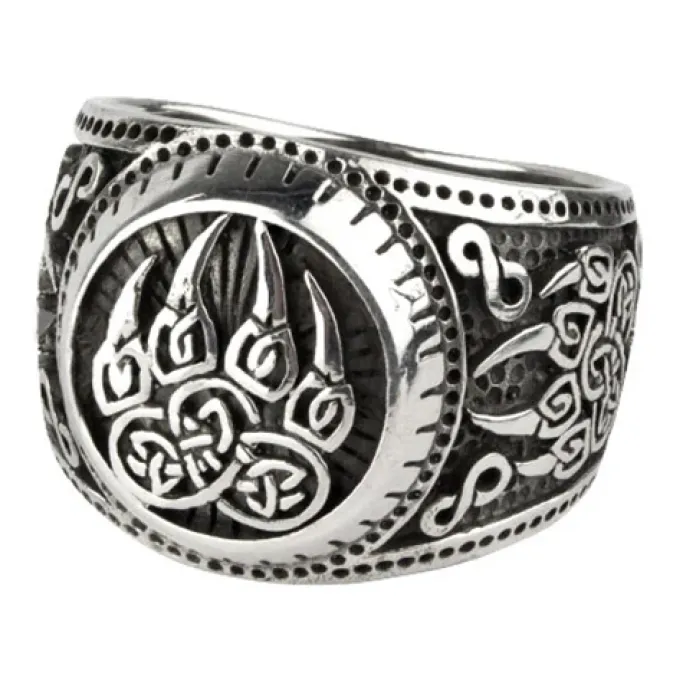 Echt etNox Bears Paw Ring Sterling Silver