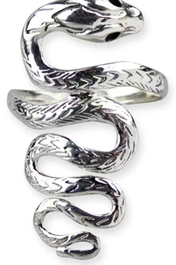 Echt etNox Big Snake Ring Sterling Silver