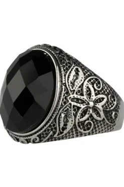 Echt etNox Black Flower Ring