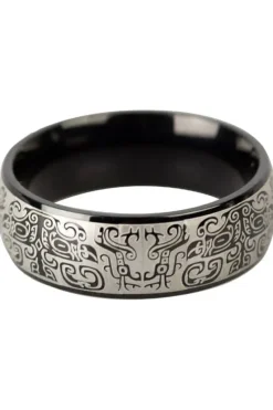 Echt etNox Black Graffiti Ring