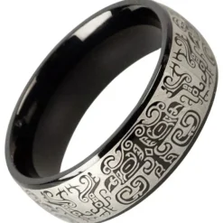 Echt etNox Black Graffiti Ring