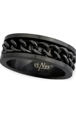 Echt etNox Black Mesh Steel Ring