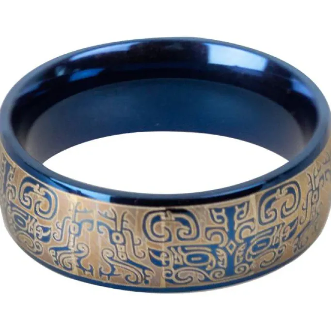 Echt etNox Blue Graffiti Ring