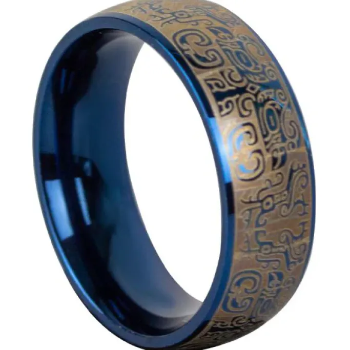 Echt etNox Blue Graffiti Ring