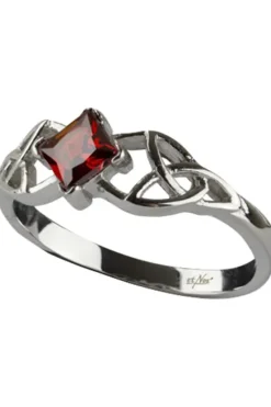Echt etNox Celtic Crystal Zirconia Ring Red