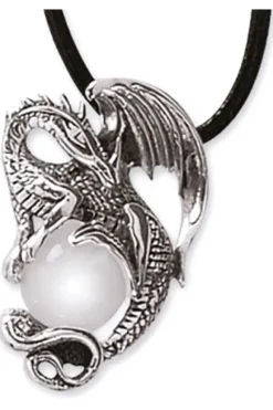 Echt etNox Crystal Dragon Pendant Sterling Silver