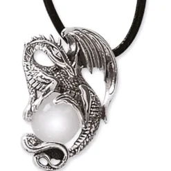 Echt etNox Crystal Dragon Pendant Sterling Silver