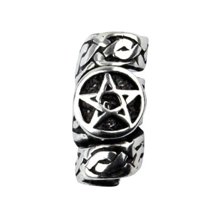 Echt etNox Pentagram Beard Bead or Hair Pearl BP1016