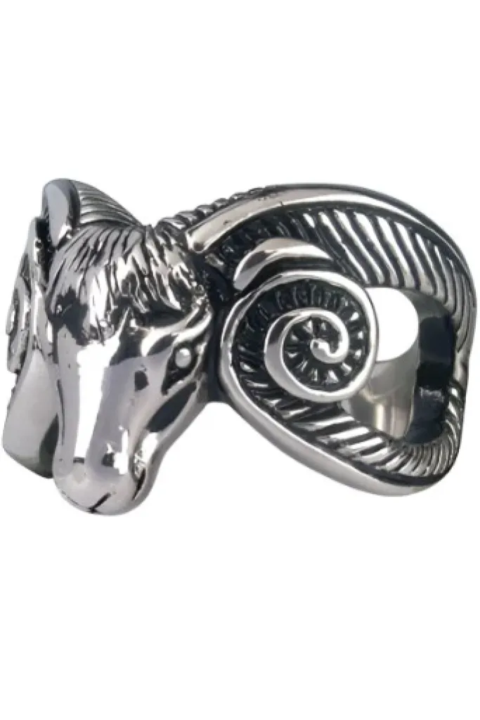Echt etNox Rams Head Ring
