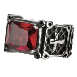 Echt etNox Red Crystal Cross Ring