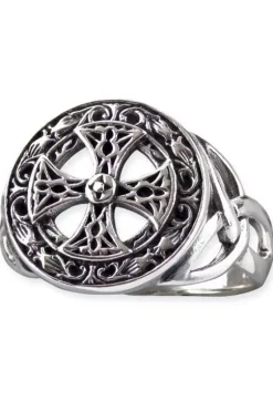Echt etNox Silver Celtic Cross Ring Sterling Silver