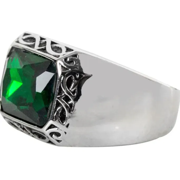 Echt etNox Sparkling Green Signet Ring