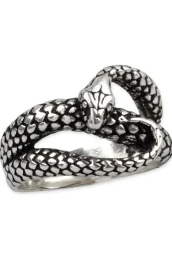 Echt etNox Sterling Silver Snake Ring