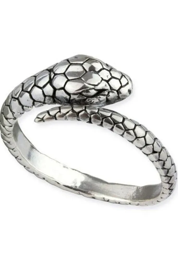 Echt etNox Sterling Silver Snake Ring