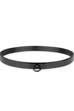 Echt etNox Story of O Black Steel Ring Fetish Choker