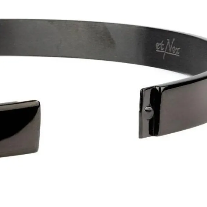Echt etNox Story of O Black Steel Ring Fetish Choker